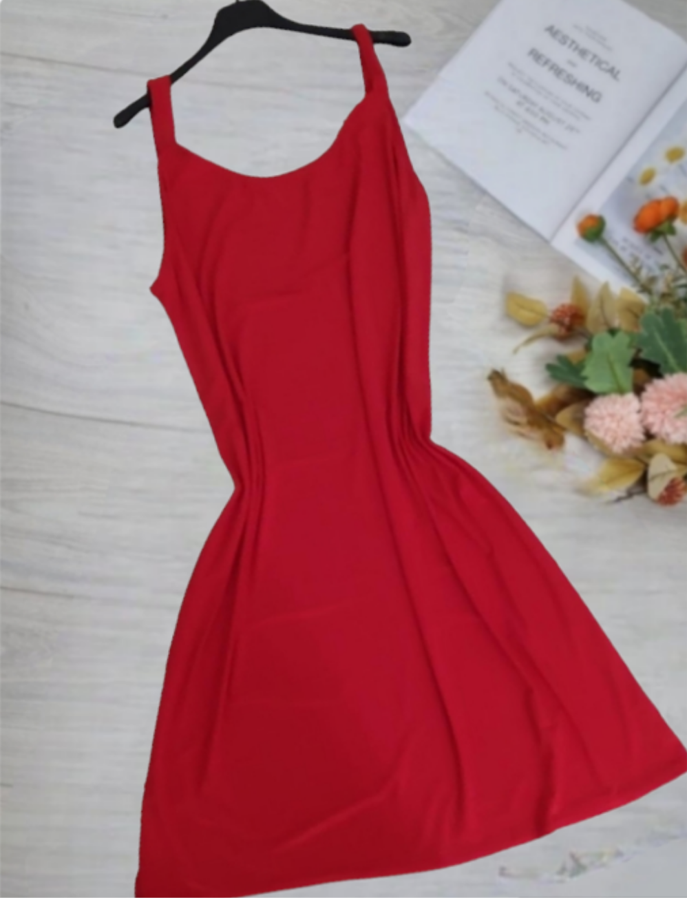 Vestito curvy con bretelle in viscosa