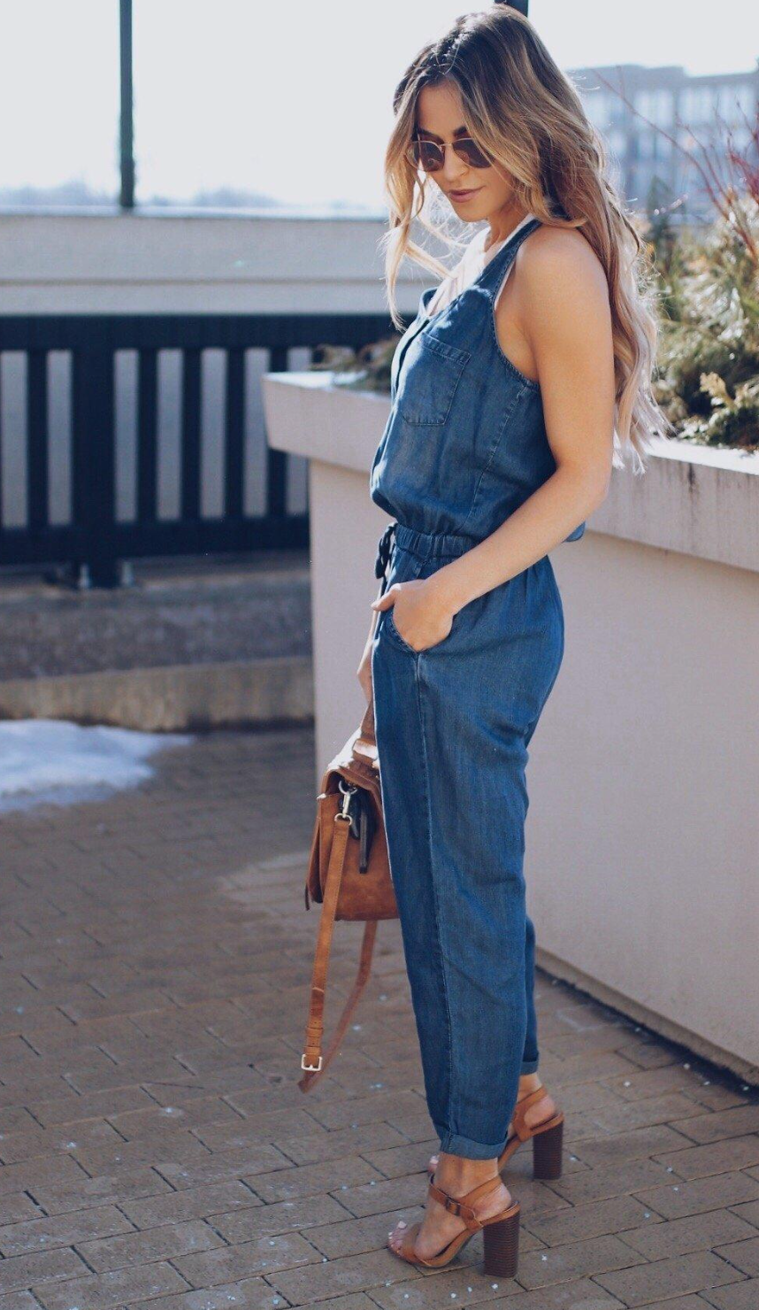 Tuta intera jeans.