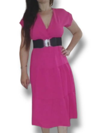 Vestito scollo a incrocio