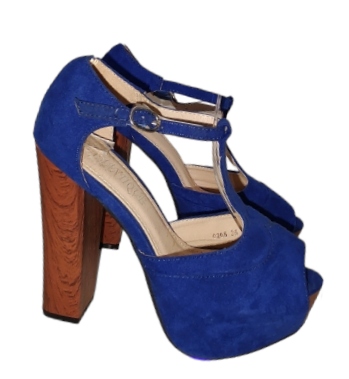 Sandalo alto bluette - sconto del 30%